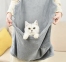 Фартух-переноска Mop Cat Apyon для котів Сірий 62*57 см. 2