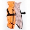 Жилет Вайлет оранжевый со шлейкой плащевка на байковой подкладке (девочка), S 2