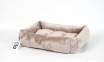 Шезлонг капучино з плюшевим бортиком 0