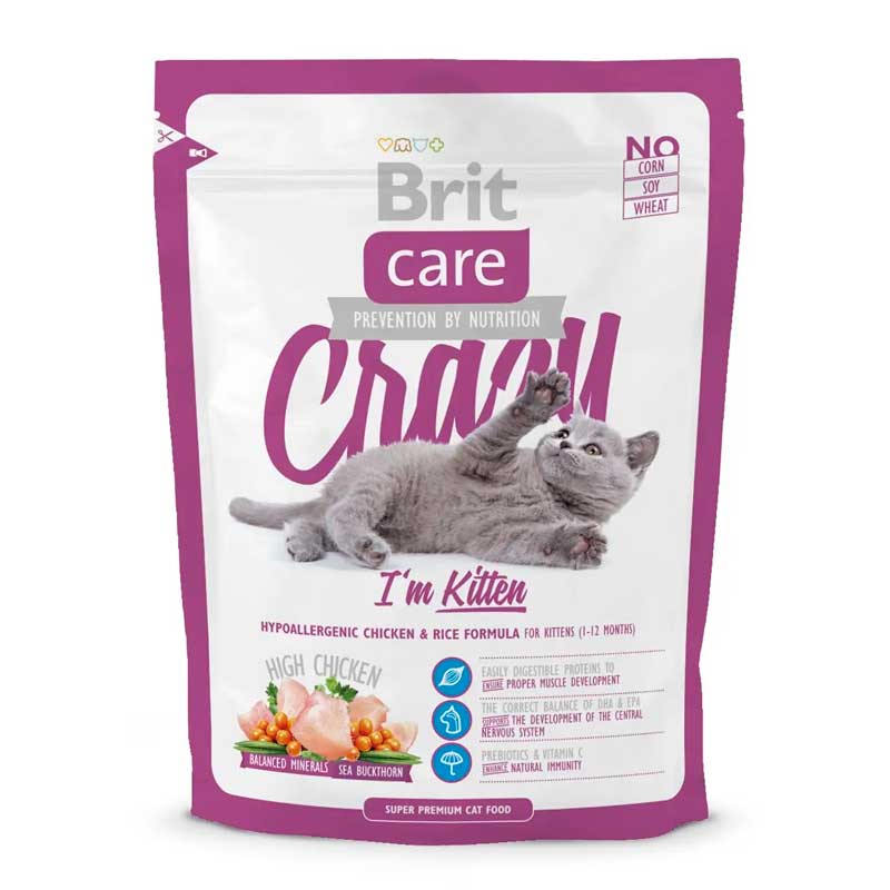 Brit Care Cat Crazy Kitten для котят до 1 года - купить Брит Каре для кошек  в Киеве и Украине с доставкой по выгодной цене | Интернет-магазин  Фаунамаркет