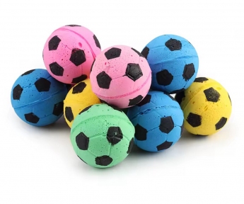 М'яч зефірний футбольний одноколірний 5шт