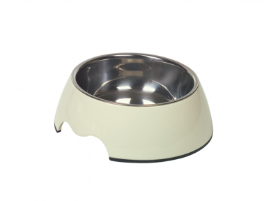 Миска для собак Нобби меламин-металл кремовая 17,5х6,5см 350мл 73482-02