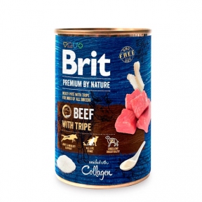 Brit Premium By Nature Beef with Tripe Влажный корм для собак с говядиной и потрохами