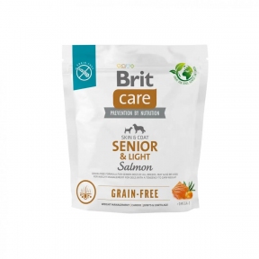 Brit Care Dog Grain-free Senior & Light - Сухий беззерновий корм із лососем для літніх собак усіх порід