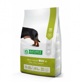 Корм Nature's Protection Mini Adult Small breeds для собак малых пород с курицей 7.5 кг.