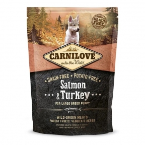 Carnilove Large Breed Puppy з лососем та індичкою сухий корм для цуценят і великих порід 1.5 кг