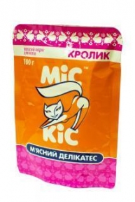 Мис Кис влажный корм для кошек с мясом кролика