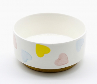 Миска Love керамическая на деревянной подставке 350 мл. Миска Love керамическая на деревянной подставке 350 мл.