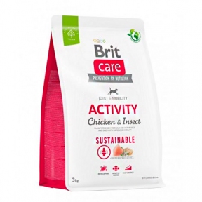 Brit Care Dog Sustainable Activity Chicken & Insect Сухой корм для собак с повышенной активностью с курицей и насекомыми, 3 кг