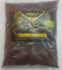 Кокосовый субстрат TerriX, промытый, 2 л.