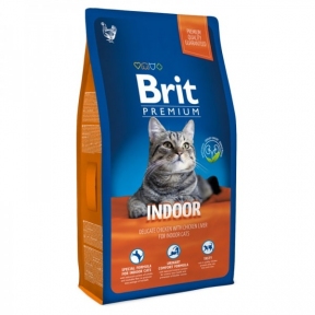 Brit Premium Cat Indoor сухой корм для кошек живущих в помещении 800г 3239