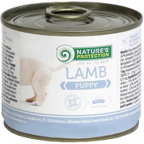 Корм Nature's Protection Puppy Lamb Влажный для щенков с ягненком 200 гр.