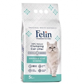 Felin наполнитель для кошек и котов с ароматом марсельского мыла