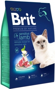 Brit Premium by Nature Cat Sensitive Lamb Сухий корм для котів із чутливим травленням з ягням