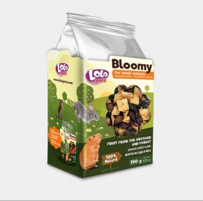 Ласощі Bloomy для гризунів з фруктами саду та лісу, 150 г