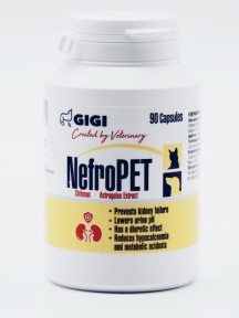 Таблетки GIGI NefroPET для лечения почечной недостаточности у собак и кошек, 90 шт