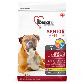 1st Choice Senior Sensitive Skin&Coat Сухий корм для собак віком від 7 років з ягням та рибою