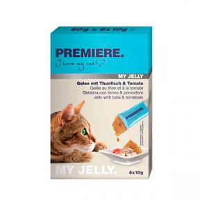 Лакомство в желе Premier my jelly с тунцем и томатом, 6х10 г