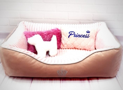 Бридж лежак для животных 70х55 см Princess Pink