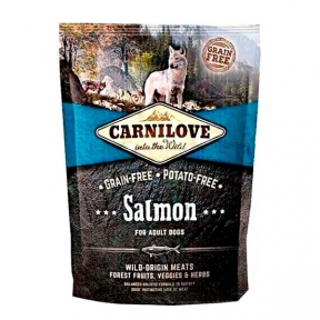 Carnilove Salmon for Adult Dog Беззерновой корм для собак с лососем, 1,5 кг