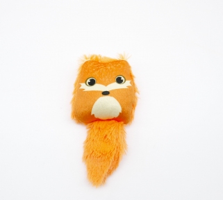 Игрушка Лиса с кошачьей мятой, 14 см
