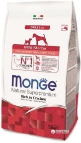 Monge Mini Starter canine Курка Корм для собак дрібних порід до 10 кг 1,5 кг