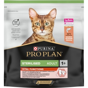 АКЦІЯ Purina Pro Plan Sterilised сухий корм із лососем для стерилізованих кішок 400 гр