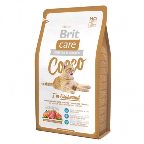 Brit Care Cat Cocco I am Gourmand сухой корм для привередливых кошек
