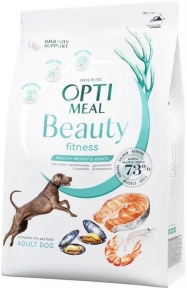 Акция-30% Optimeal Beauty Fitness с морепродуктами сухой корм для собак здоровый вес и суставы 1.5 кг