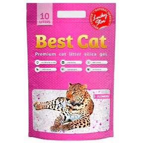 Best Cat Pink Flower силикагелевый наполнитель