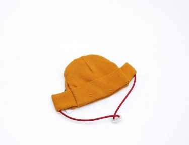 Шапка Біні трикотаж помаранчева