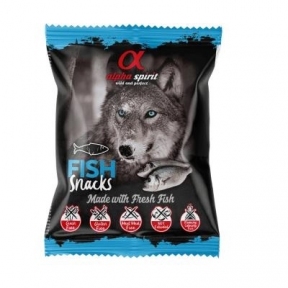 Alpha Spirit DOG Snacks рыба полувлажное лакомство кубики 50гр 