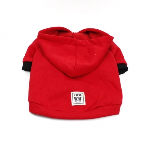 Худі French Red для французьких бульдогів червоний