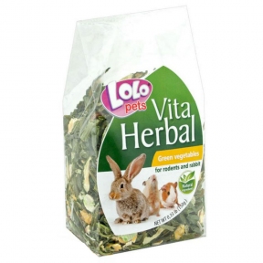 HERBAL для гризунів зелені овочі 150 г Lolopets 74120