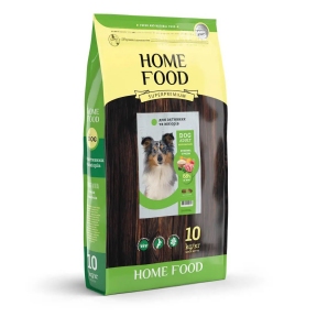 HomeFood  dog adult medium\maxi ягнятина с рисом корм для активных собак и юниоров 10 кг