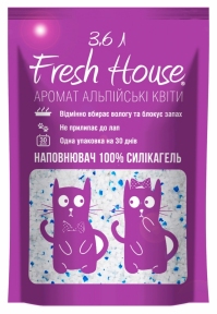 Fresh House наповнювач для котячого туалету силіконовий 3,6 л Aroma