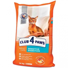 Акція! Club 4 Paws (Клуб 4 лапи) Premium Sensitive Digestion Adult Cat Chicken Сухий корм для котів із чутливим травленням із куркою