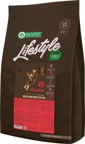 Корм Nature's Protection Lifestyle Grain Free Salmon Adult All Breeds для собак беззерновий з лососем.