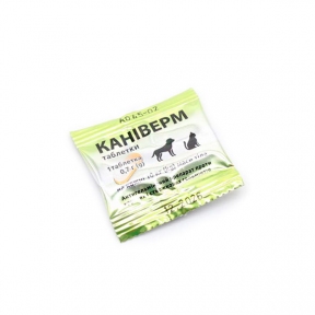 Каниверм 0,7 г таблетки от глистов для кошек и собак, Bioveta