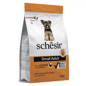 Schesir Dog Small Adult Chicken курица Сухой монопротеиновый корм для взрослых собак малых пород 2 кг