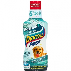 SynergyLabs Dental Fresh Синерджи лабз свежесть зубов жидкость от зубного налета и запаха из пасти собак и кошек 237 мл 