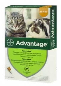 Адвантейдж-40 (Advantage) краплі від бліх для котів і кроликів