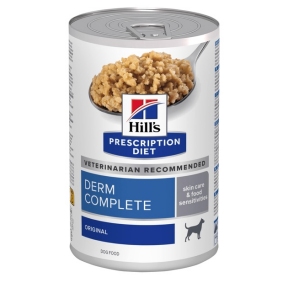 Влажный корм Hill's PD Wet Canine Derm Complete с рисом и яйцом для собак при пищевой аллергии и атопическом дерматите 370 гр.