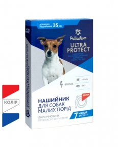 Ультра Протект нашийник від паразитів для собак 35см білий