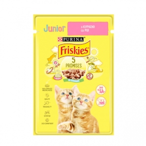 Friskies консерва для котят с курицей в подливке, 85 г