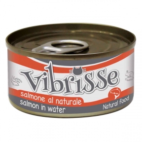 VIBRISSE лосось в собственном соку консерва для кошек 70г