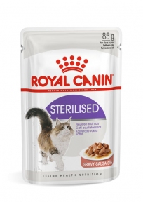 Royal Canin STERILISED в соусе для стерилизованных кошек и кастрированных котов