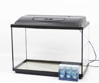 Комплект Акваріум прямий + Кришка LED + Піддон + Подарунок.