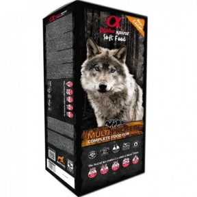 Корм для собак Alpha Spirit  Semi moist Multiprotein box, Мультипротеин полувлажный корм для собак 9кг 