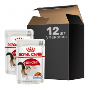 Royal Canin Instinctive консервированный корм для кошек старше 1 года (кусочки в желе)